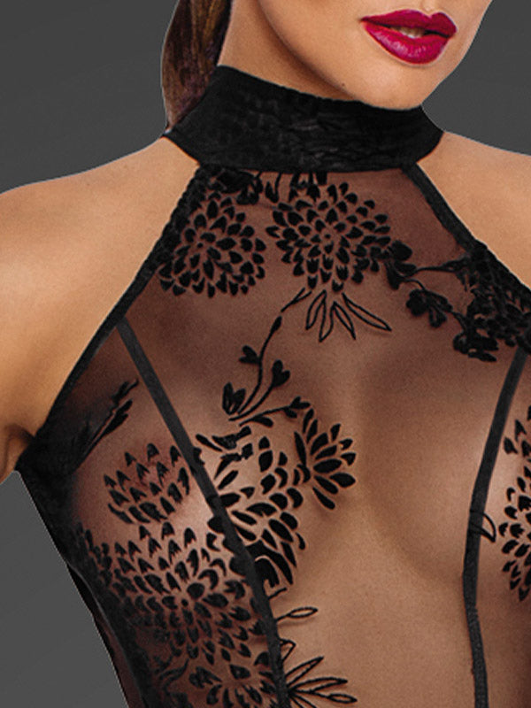 Noir Handmade ilga perregima suknelė "Page Black"