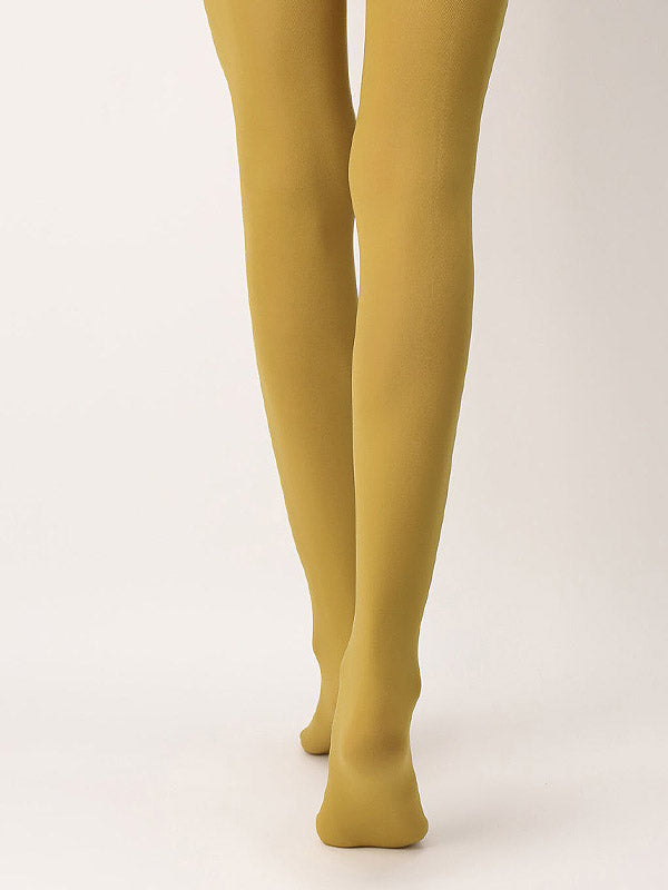 Oroblu nepermatomos matinės pėdkelnės "All Colors 50 Den Mustard"