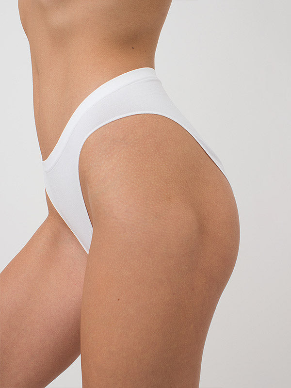 Giulia besiūlės klasikinės kelnaitės "Hi-leg White"