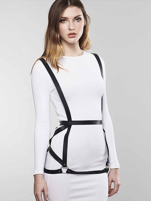 Bijoux Indiscrets kūno diržai "Arrow Dress Black"