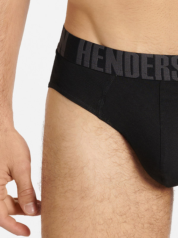 Henderson 2 vyriškų medvilninių kelnaičių komplektas "Fog Black - Navy"