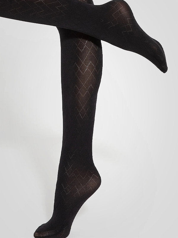 Gatta raštuotos pėdkelnės "Loretta 145 50 Den Black"