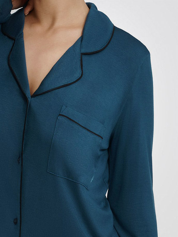 Esotiq viskoziniai naktiniai marškiniai "Miracle Teal"