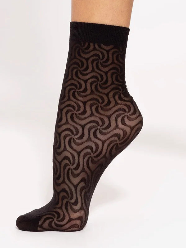 Gatta raštuotos kojinaitės "Trendy 10 20 Den Black"