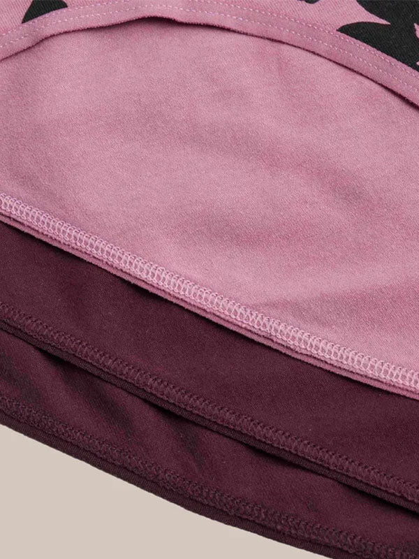 Esotiq 3 medvilninių kelnaičių komplektas "Mia - Mia Violet - Pink - Black"