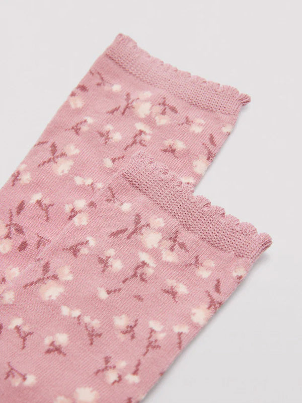 Ysabel Mora medvilninės kojinės "Nora Pink - Rose"