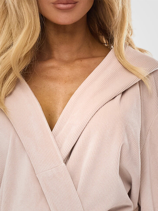 L&L raštuotas chalatas "Luna Angora Velour"