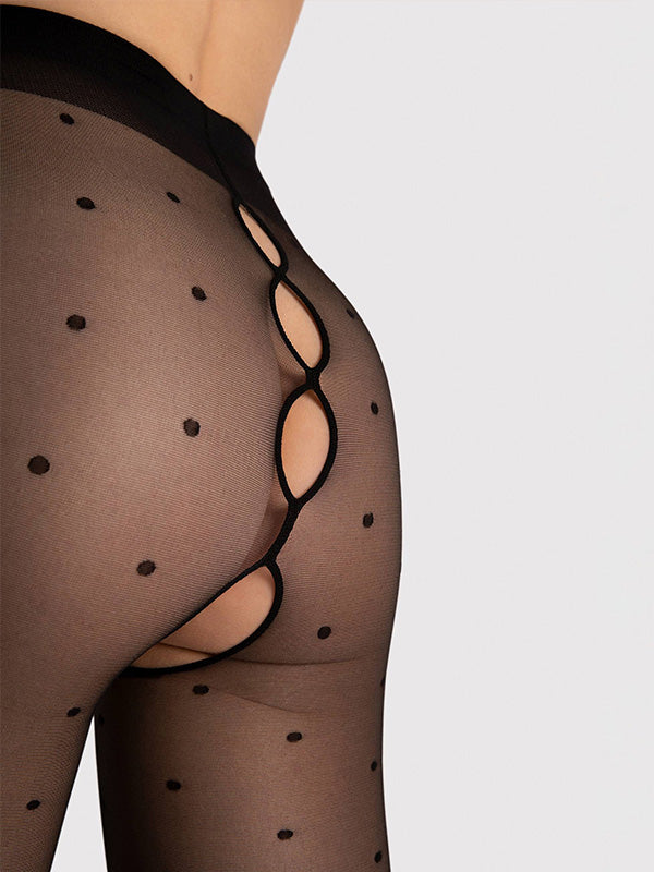 Fiore pėdkelnės atviru tarpkoju "Bold Dream 20 Den Black"