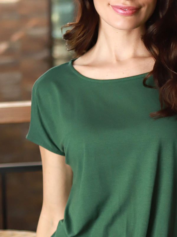 Lega viskozinė palaidinė "Romy Forest Green"