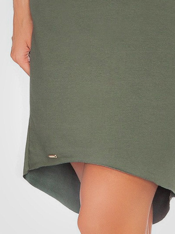 Tessita medvilninė suknelė "Halina Khaki"