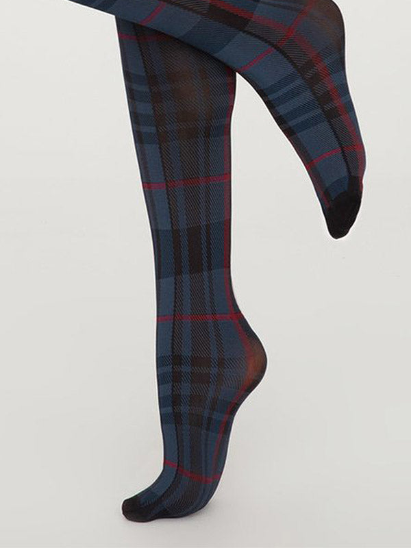 Gatta neperregimos raštuotos pėdkelnės "Mi Piaci! 02 40 Den Blue - Black - Red"