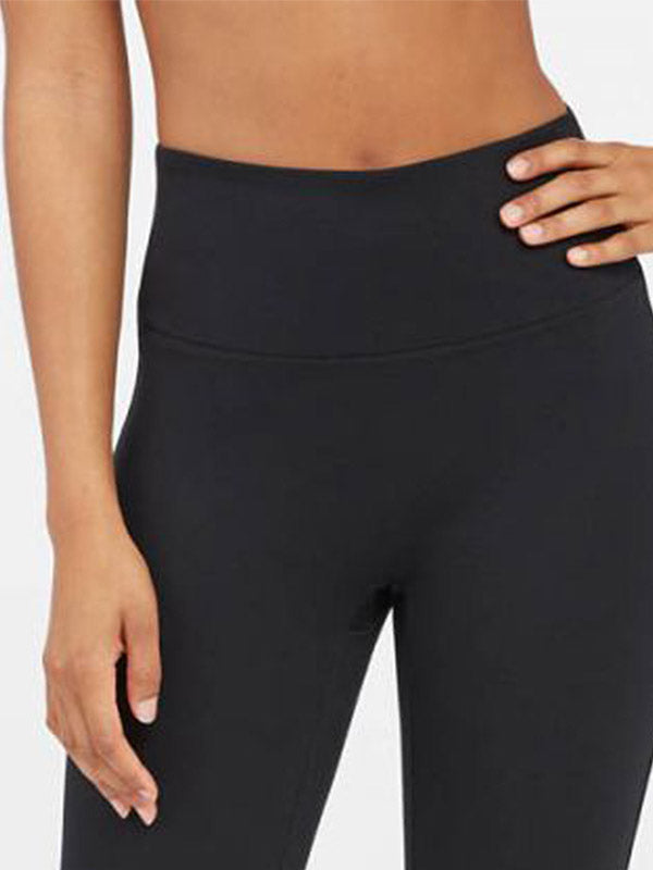Spanx koreguojantys viskoziniai aukštinto juosmens leginsai "Ponte Ankle Black"
