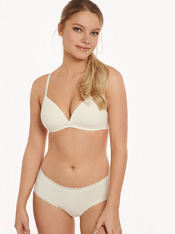 Lisca medvilninė liemenėlė be lankelių "Ines Cream"