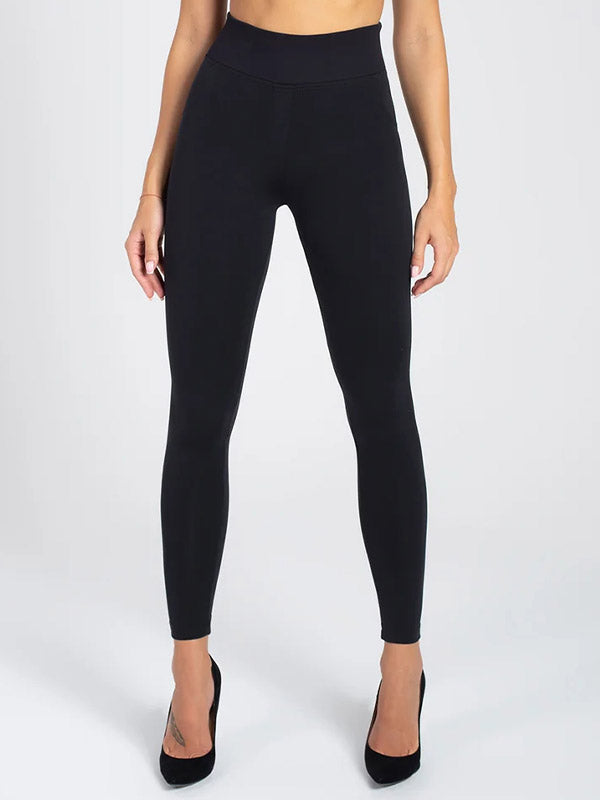 Gatta leginsai - kelnės aukštu juosmeniu "Skinny Hot Black"