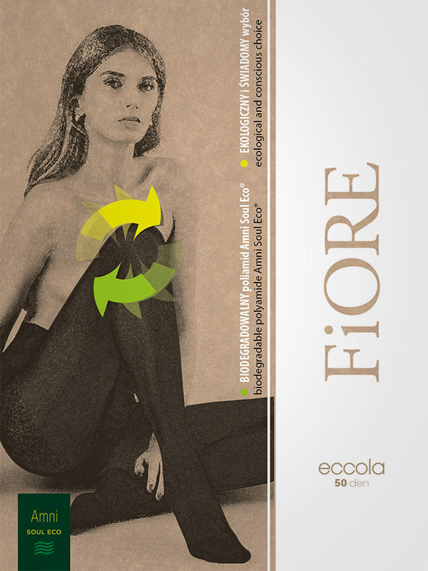 Fiore aplinkai draugiškos pėdkelnės "Eccola 50 Den Black"
