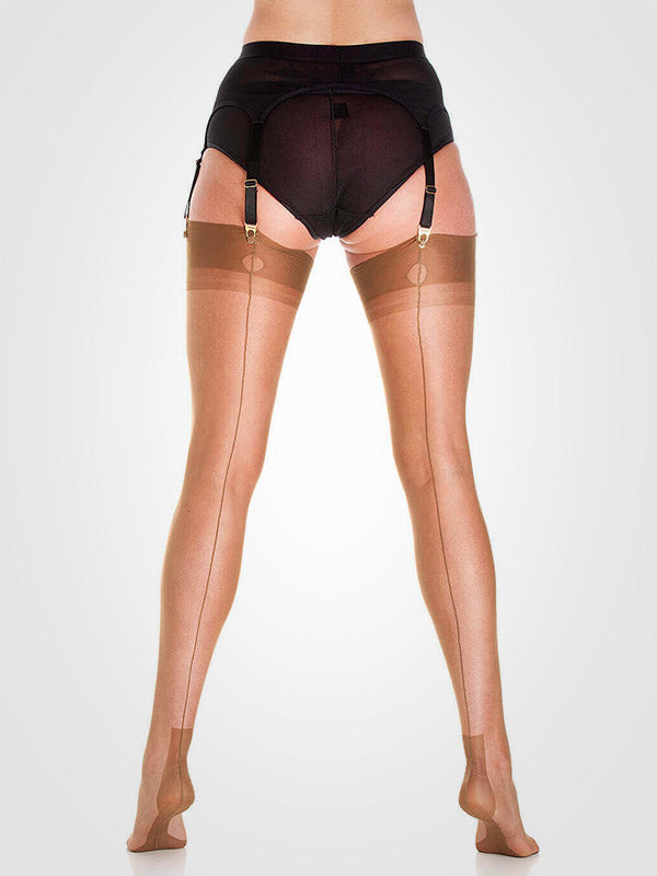 Gio prisegamos kojinės "Havana Heel Bronze"