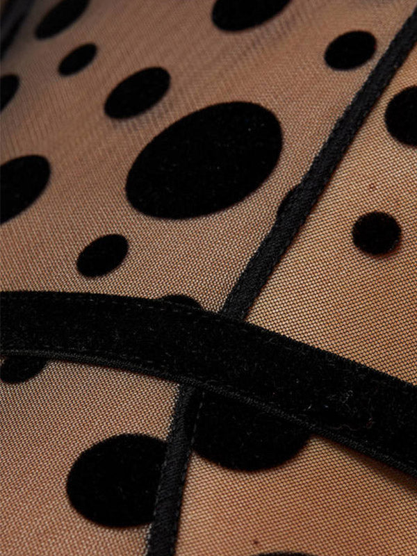 Gorteks perregimas triko "Daphne Black Dots"