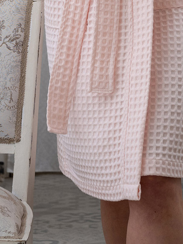 Belmanetti organinės medvilnės chalatas "Pure Organic Light Pink"