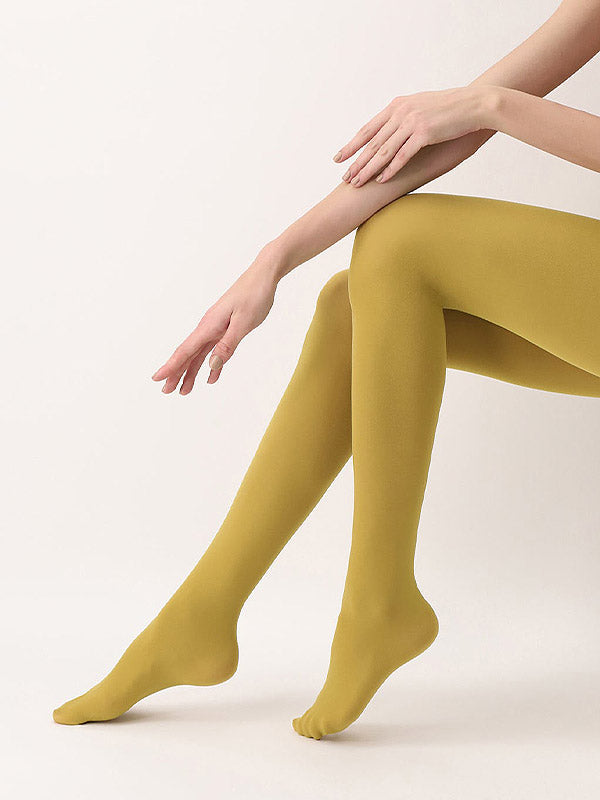 Oroblu nepermatomos matinės pėdkelnės "All Colors 50 Den Mustard"