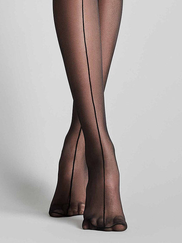 Maison Close prabangios prisegamos kojinės "Georgina 20 Den Black"
