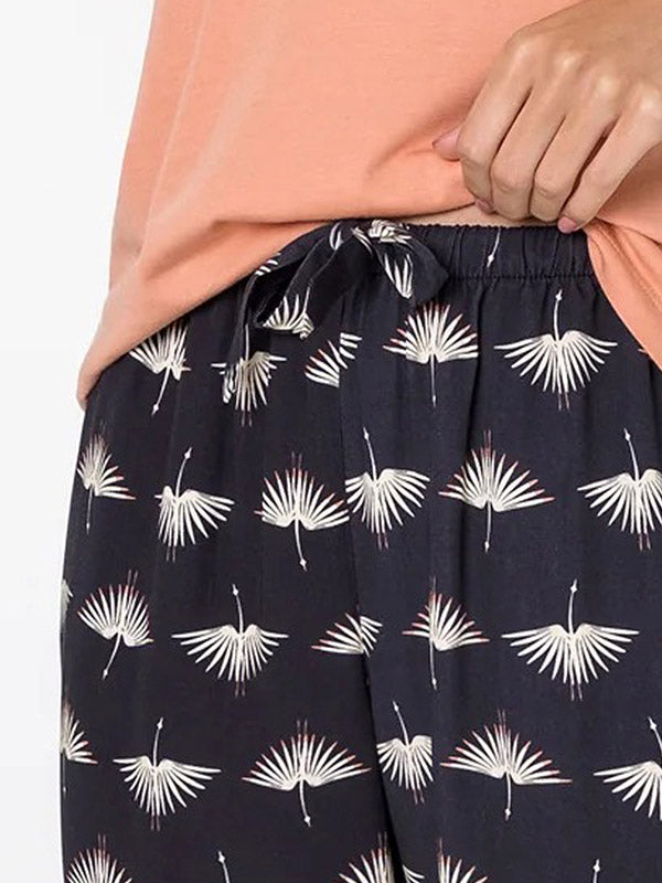 Aruelle ilga pižama "Moira Long Coral - Black"