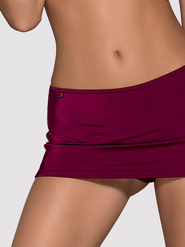 Obsessive 4 dalių teminis kostiumas "Student 2 White - Bordeaux"