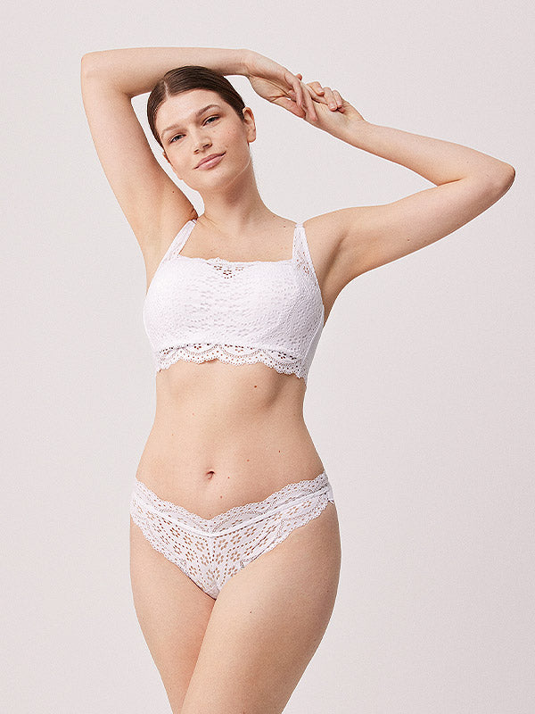 Ysabel Mora tanga kirpimo kelnaitės "Valdirene White"