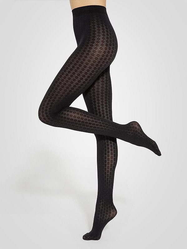 Gatta raštuotos pėdkelnės "Loretta 148 50 Den Black"