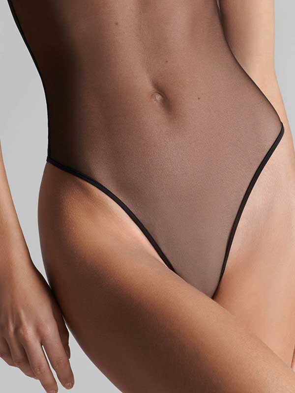Maison Close perregimas tiulio triko "Nuit Fauve Black"