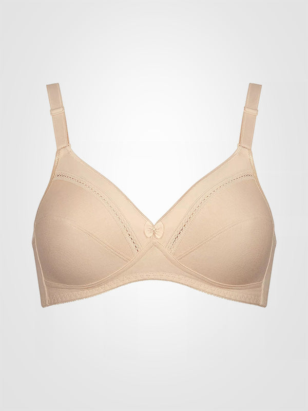 Triumph medvilninė liemenėlė be lankelių "Cotton Classic Stretch N Nude"
