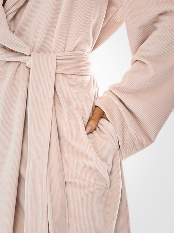 L&L raštuotas chalatas "Luna Angora Velour"