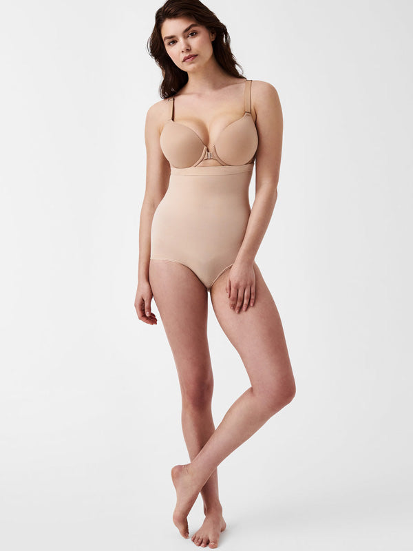 Spanx koreguojančios aukšto juosmens kelnaitės "Seamless Power Nude"