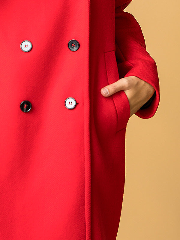 Lener Cordier vilnos paltas "Carole Red"