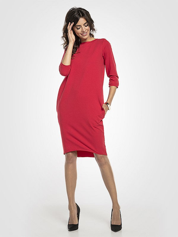 Tessita medvilninė suknelė "Helmi Red"