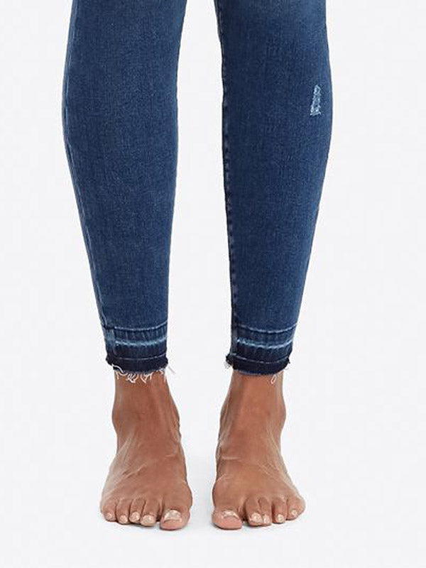 Spanx koreguojantys džinsai-leginsai "Distressed Blue"