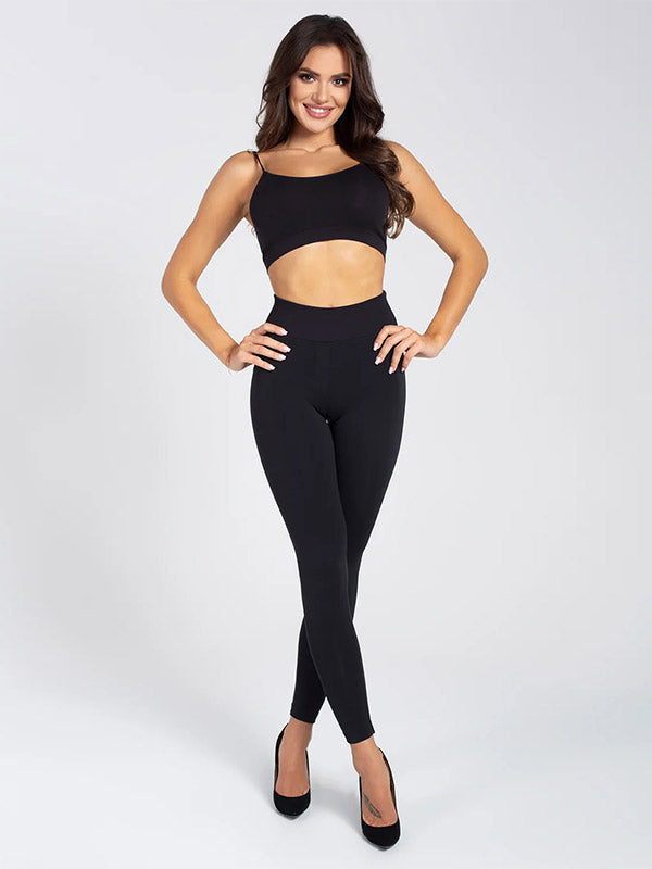 Gatta leginsai - kelnės aukštu juosmeniu "Skinny Hot Black"