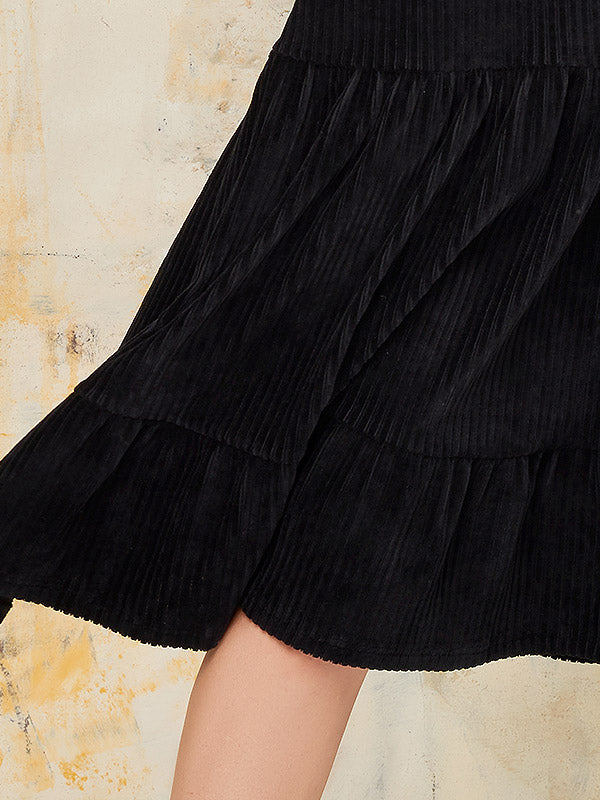 Lega medvilninė suknelė "Magdalena Black Velvet"