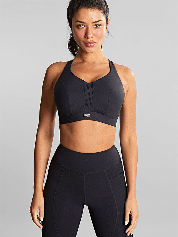 Panache minkšta sportinė liemenėlė su lankeliais "Sports Non Paded Black"