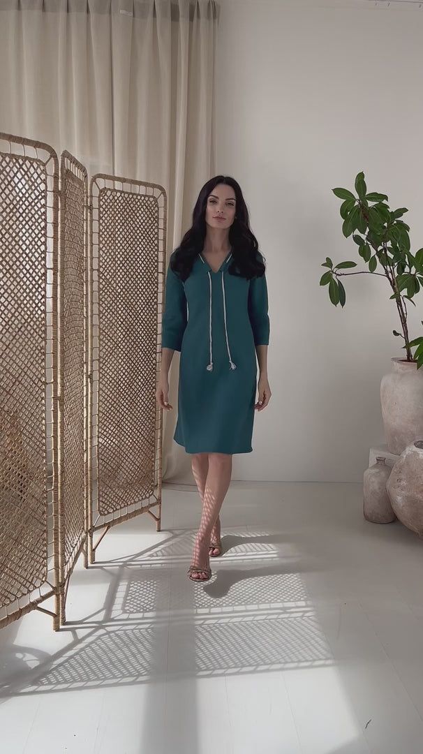 Laadi video üles: lininė suknelė iš 100% minkštinto lino