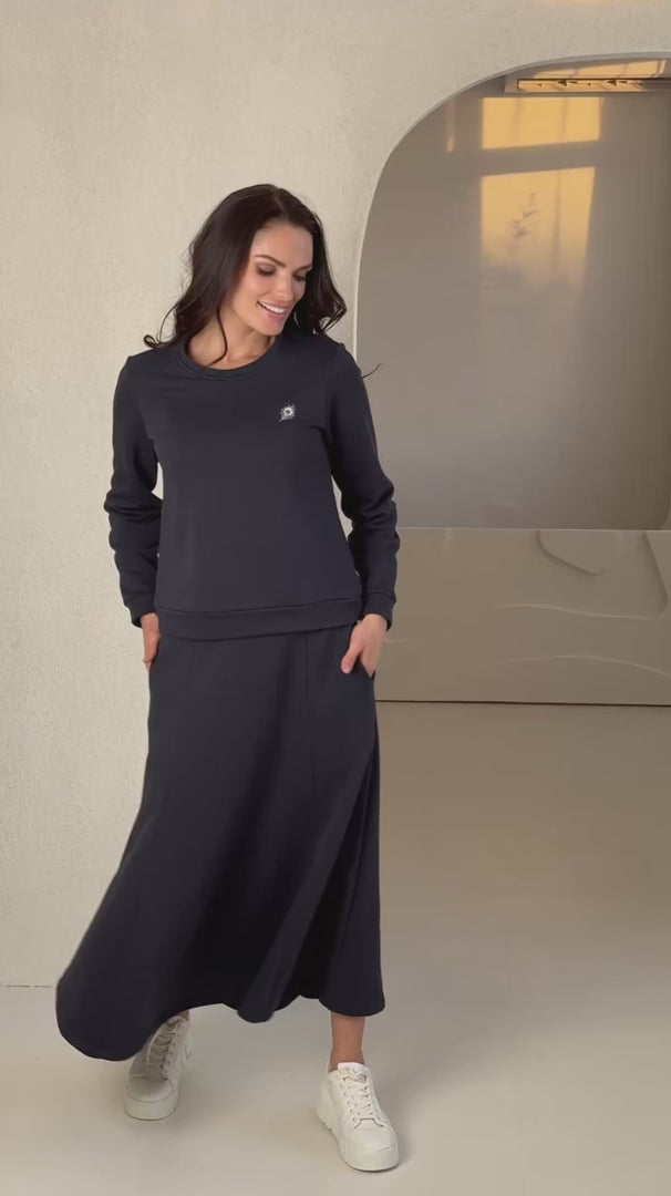 Загрузить видео: midi ilgio sijonas moterims