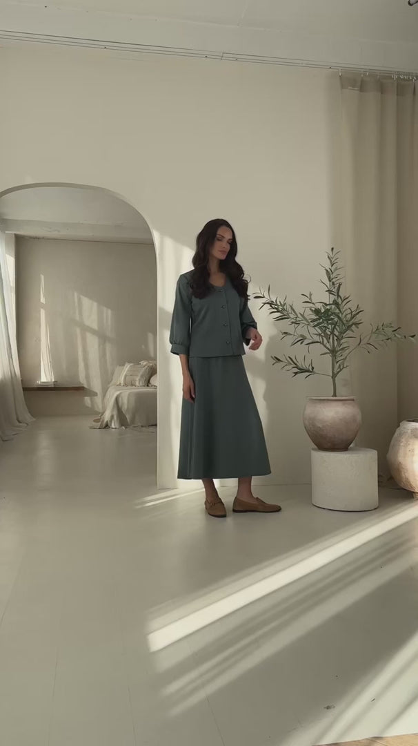 Загрузить видео: Lega moteriškas midi sijonas