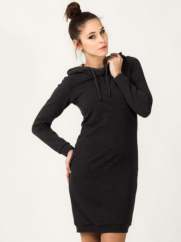 Tessita medvilninė suknelė "Beata Dark Grey"