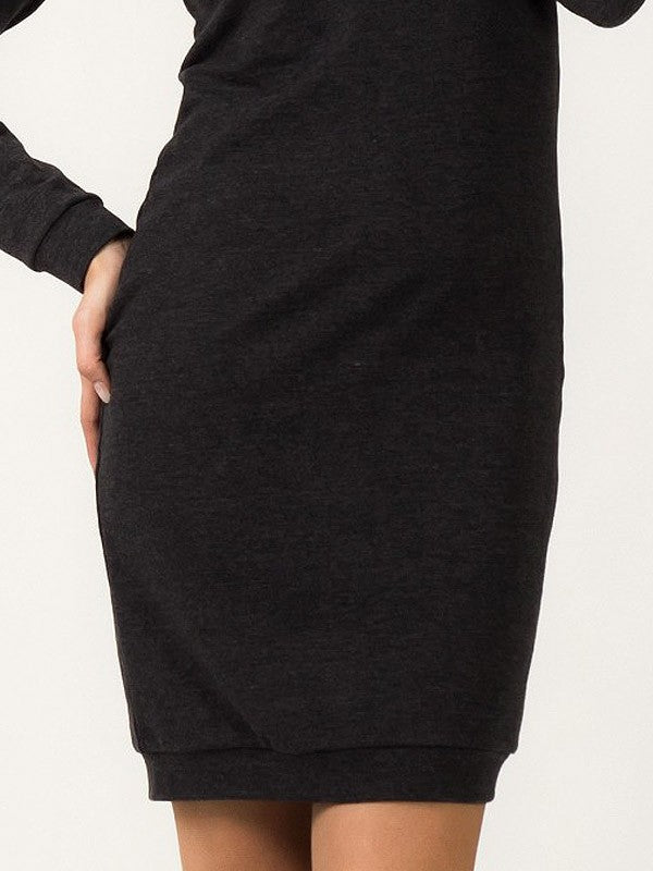 Tessita medvilninė suknelė "Beata Dark Grey"