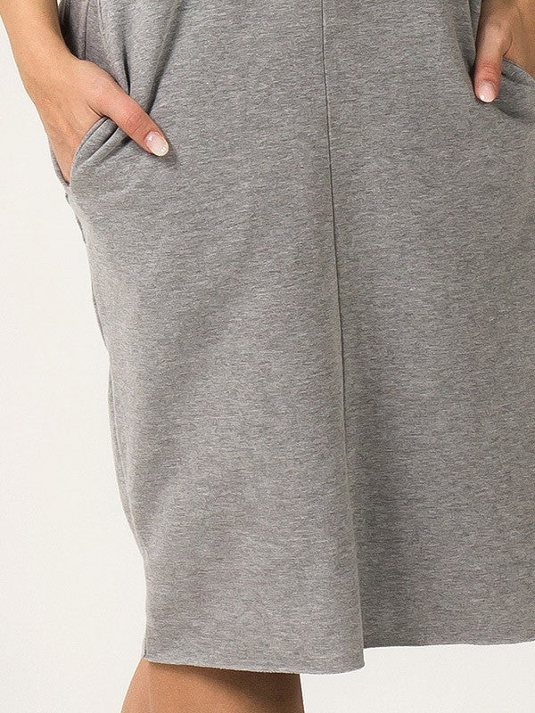 Tessita medvilninė suknelė "Raina Light Grey"