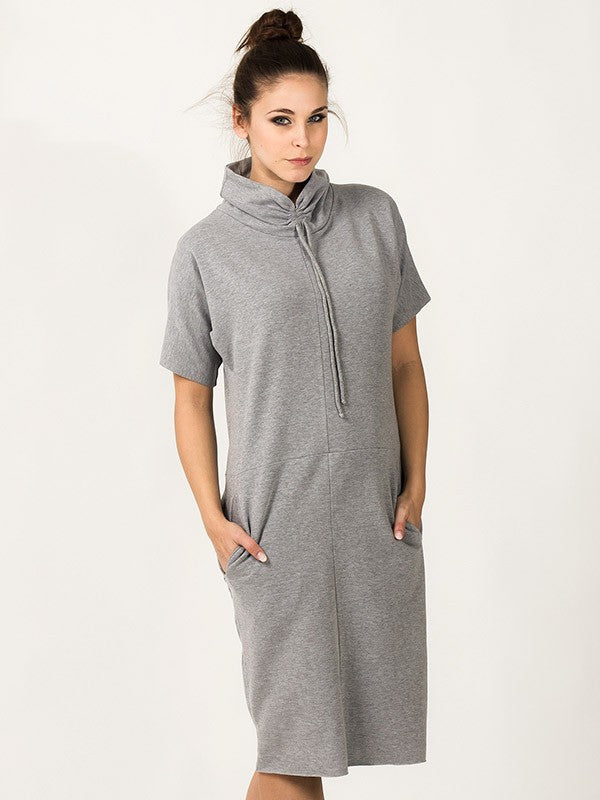 Tessita medvilninė suknelė "Raina Light Grey"