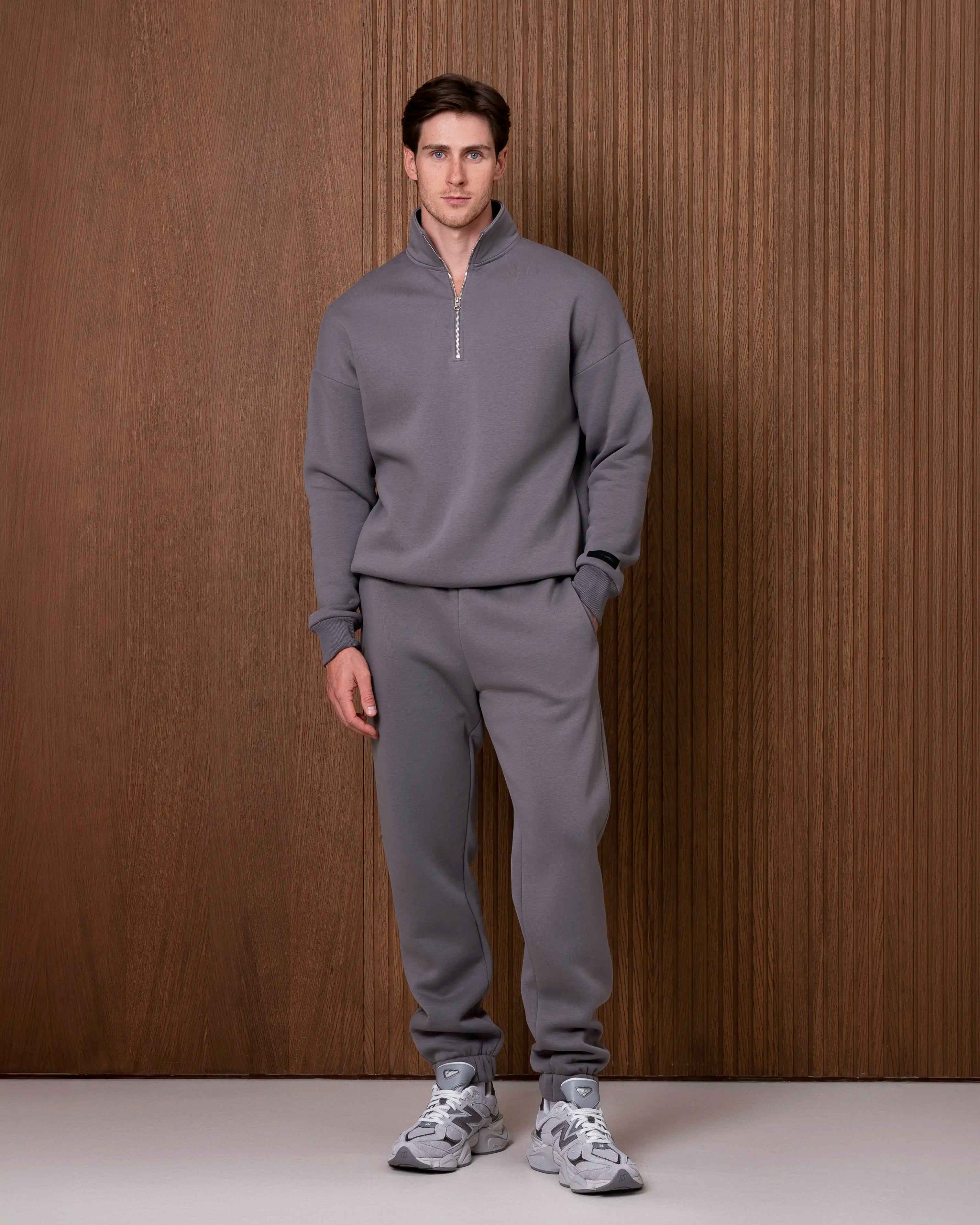 cutmyfashion Men's Leisure Tracksuit Paulius Gray