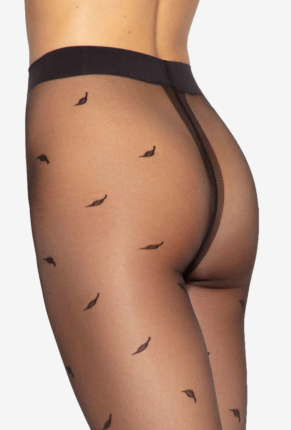 Gatta Sustainable Fiber Patterned Tights Ekko 02 20 Den Black